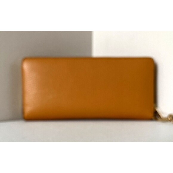 New Michael Kors Jet Set Large Travel Continental Wallet Leather Cider - Picture 3 of 4